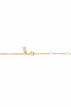 Coach GOLD Necklace with a heart-shaped pendant
