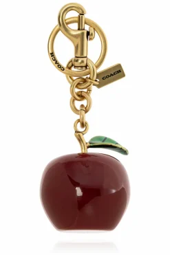 Coach RED Keychain with charm