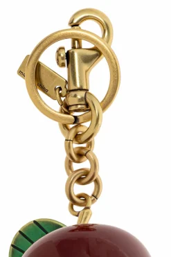 Coach RED Keychain with charm