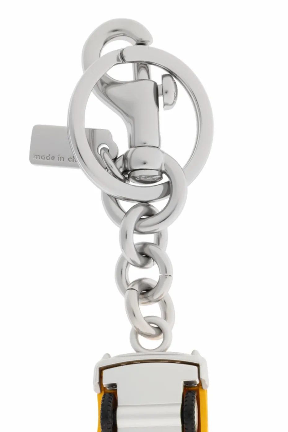 Coach YELLOW Keychain with charm