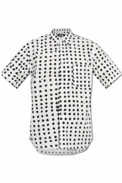 Comme des Garçons Black WHITE Shirt with dot pattern