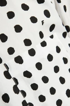 Comme des Garçons Black WHITE Shirt with dot pattern