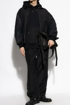 Comme des Garçons Homme Plus BLACK Pants with fastenings