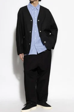 Comme des Garçons Homme Plus BLUE Shirt with striped pattern