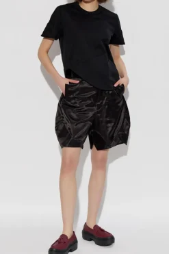 Comme des Garçons Noir Kei Ninomiya BLACK T-shirt with asymmetric finish