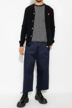 Comme des Garçons Play BLACK Wool cardigan
