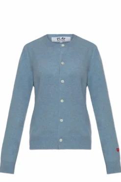 Comme des Garçons Play BLUE Wool Cardigan