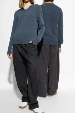 Comme des Garçons Play BLUE V-neck sweater