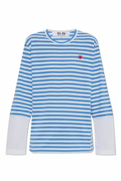 Comme des Garçons Play BLUE Long sleeve T-shirt