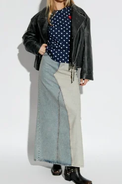Comme des Garçons Play NAVY BLUE Polka Dot Pattern Top