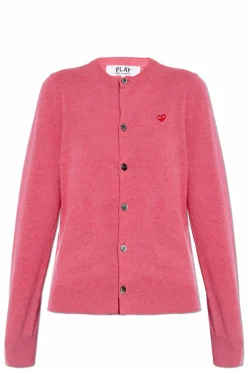 Comme des Garçons Play PINK Button-up Cardigan