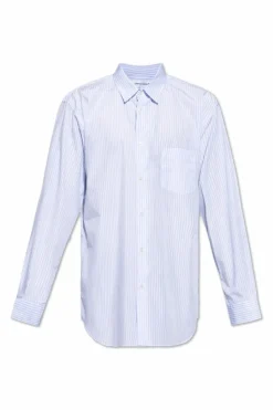 Comme des Garçons Shirt BLUE Shirt with stripe pattern