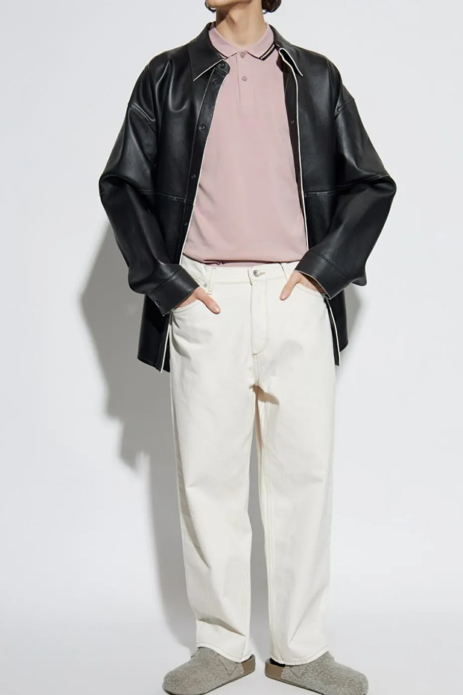 Comme des Garçons Shirt PINK Polo with print