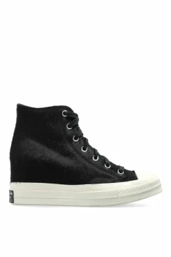Converse BLACK Sneakers A12561C with wedge heel