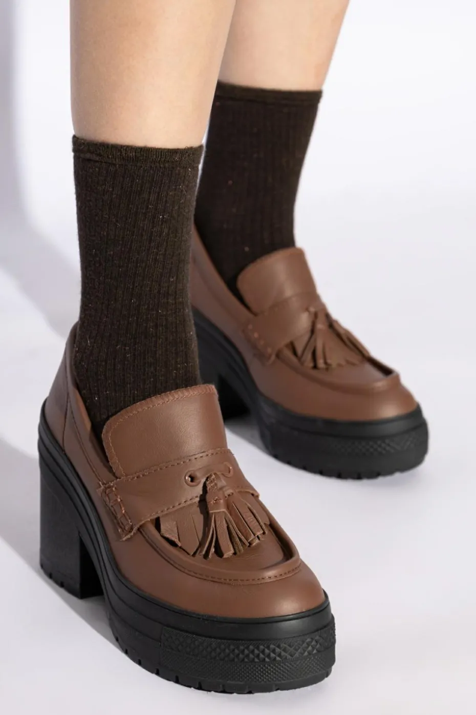 Converse BROWN Platform shoes ‘Chuck 70 De Luxe’