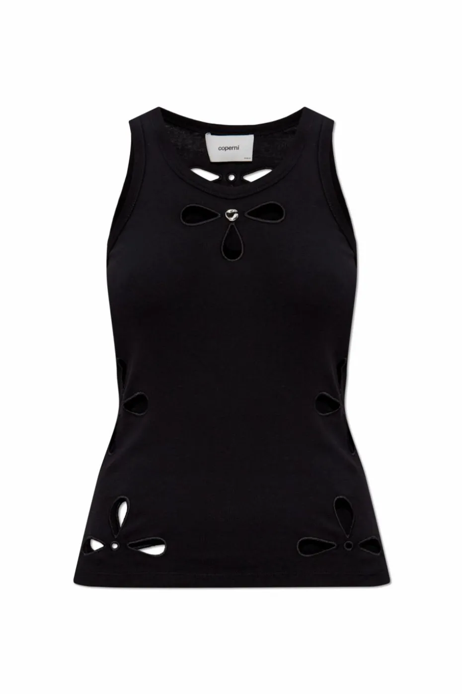 Coperni BLACK Top with lace pattern