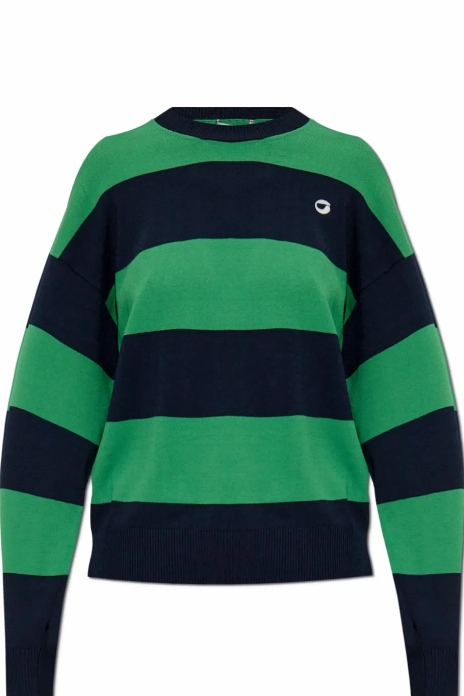Coperni GREEN Sweater with striped pattern