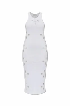 Coperni WHITE Dress with openwork pattern