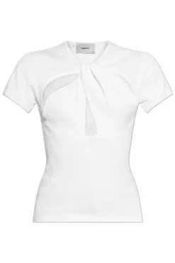 Coperni WHITE T-shirt with decorative cut-outs