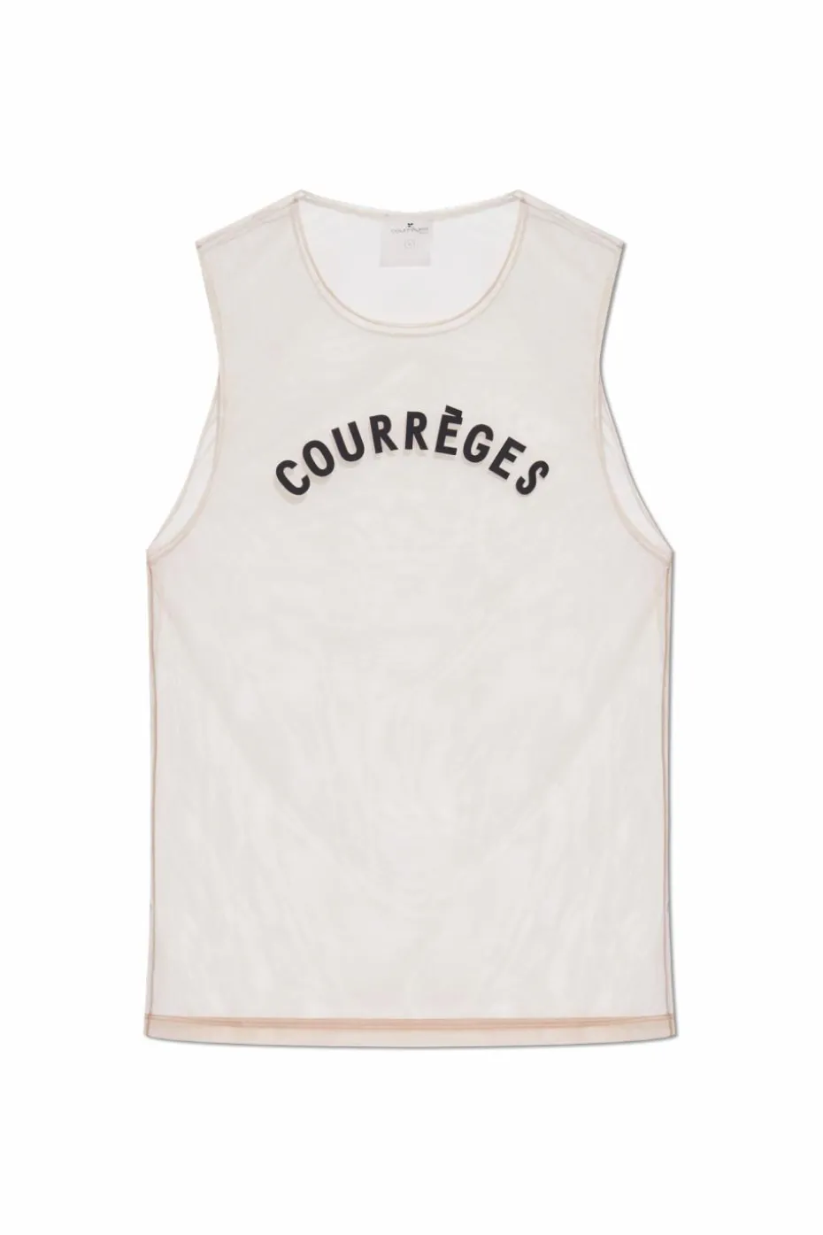 Courrèges beige Top with z logo