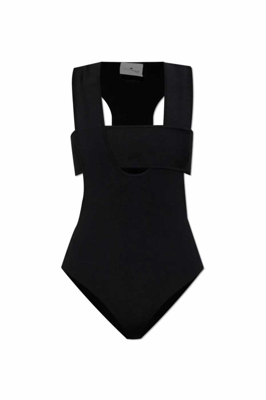 Courrèges BLACK Bodysuit with straps