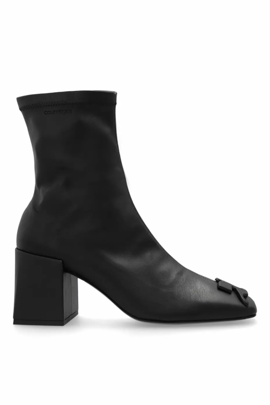 Courrèges BLACK Boots with logo
