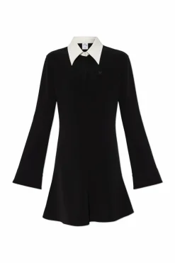 Courrèges BLACK Dress with collar