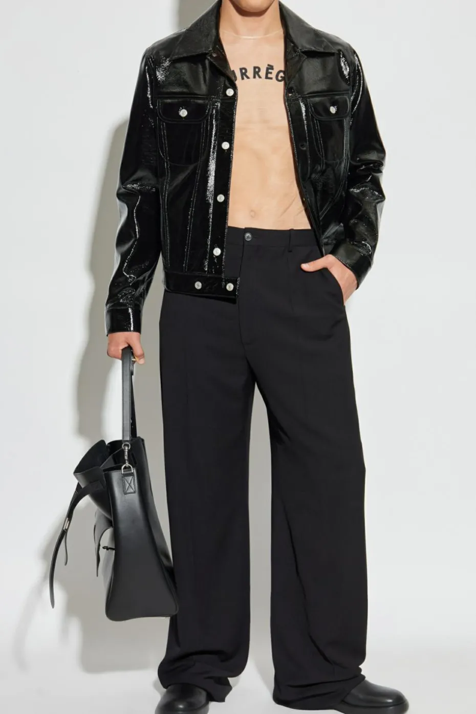 Courrèges BLACK Jacket with logo