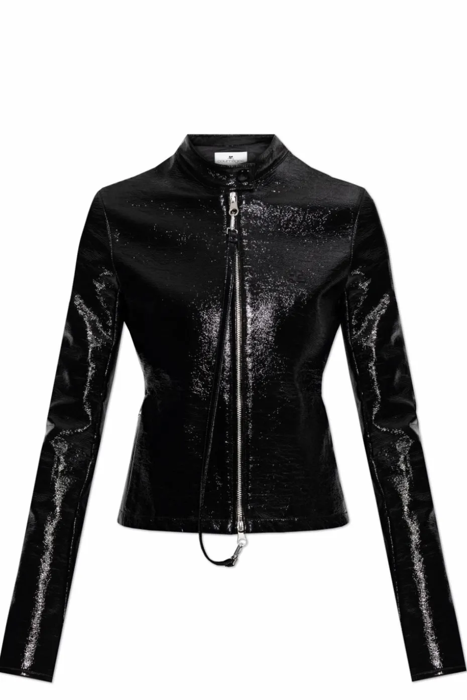 Courrèges BLACK Jacket with logo