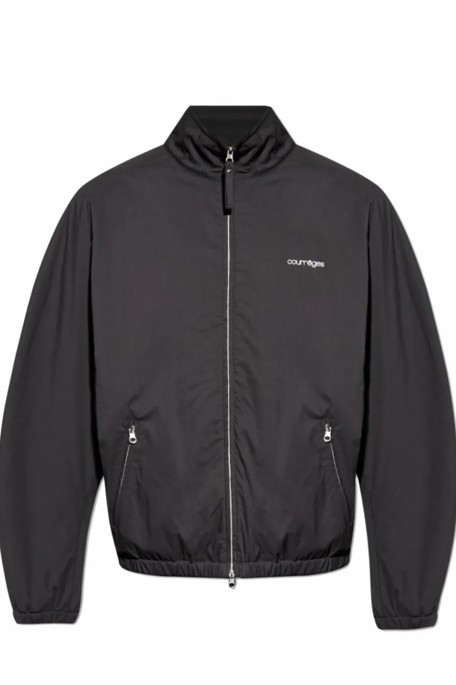 Courrèges BLACK Jacket with logo