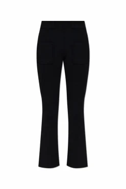 Courrèges BLACK Pinstriped trousers