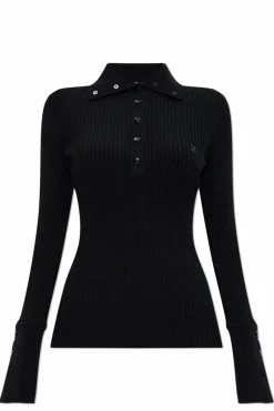 Courrèges BLACK Ribbed top