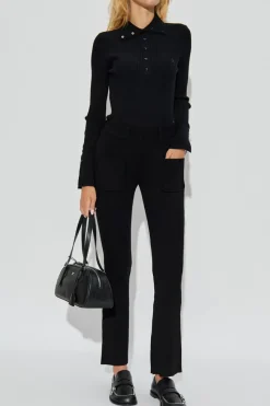 Courrèges BLACK Ribbed top