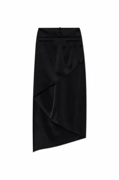 Courrèges BLACK Satin skirt