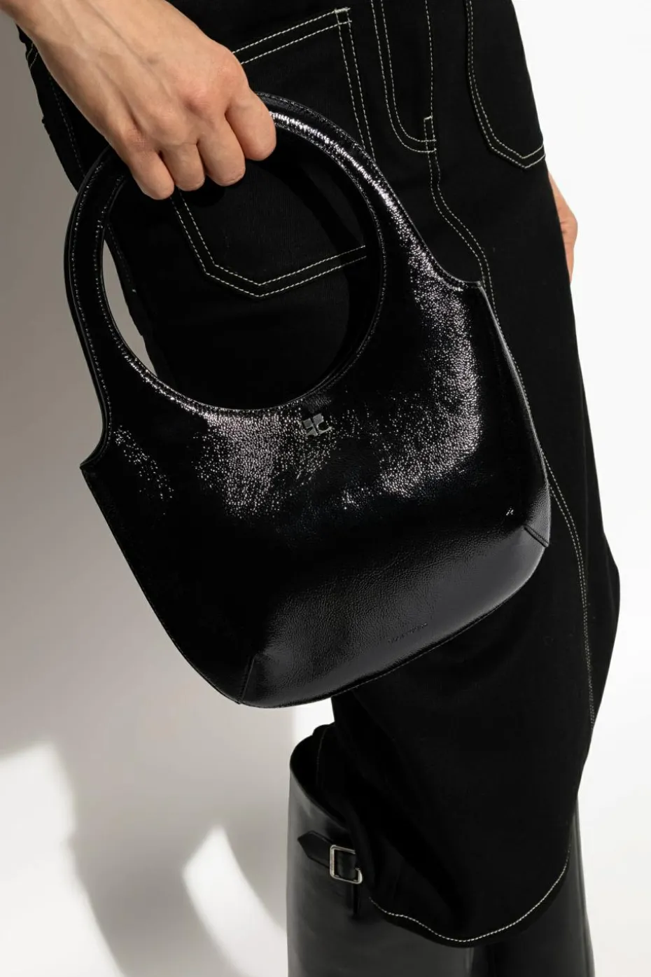 Courrèges BLACK Shoulder bag Holy