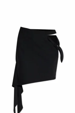 Courrèges BLACK Skirt with tie