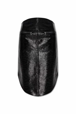 Courrèges BLACK Skirt with logo