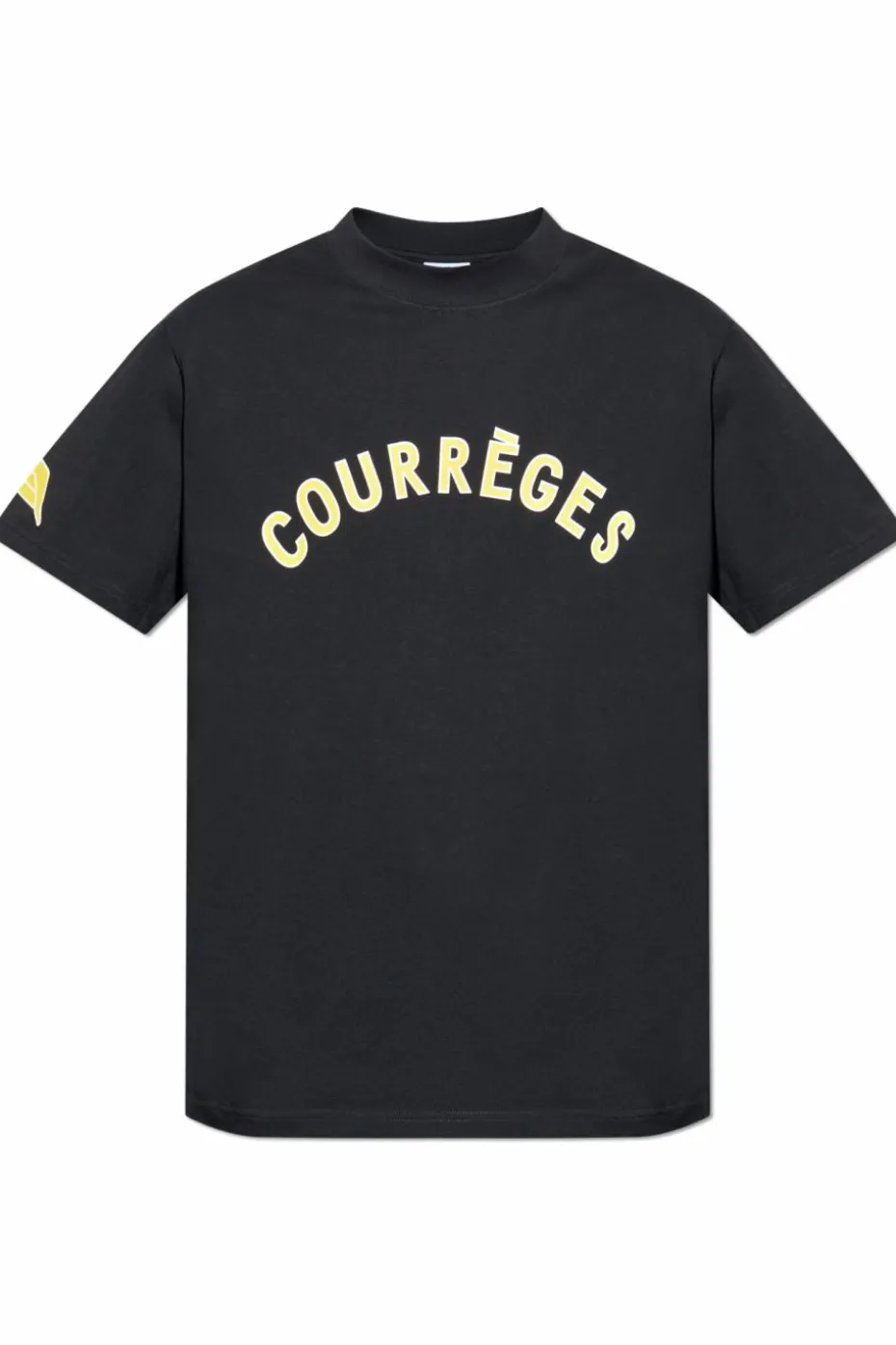 Courrèges BLACK T-shirt with logo