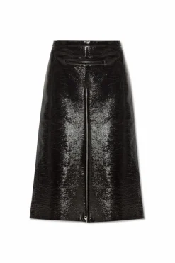 Courrèges BLACK Vinyl skirt