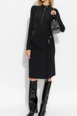 Courrèges BLACK Wool skirt