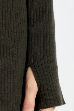 Courrèges BROWN Ribbed Dress