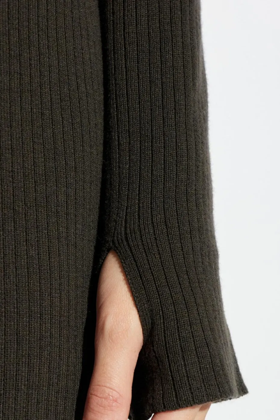 Courrèges BROWN Ribbed Dress