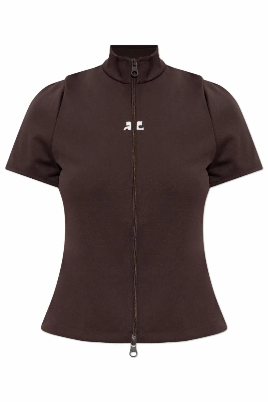 Courrèges BROWN Top with "z" logo