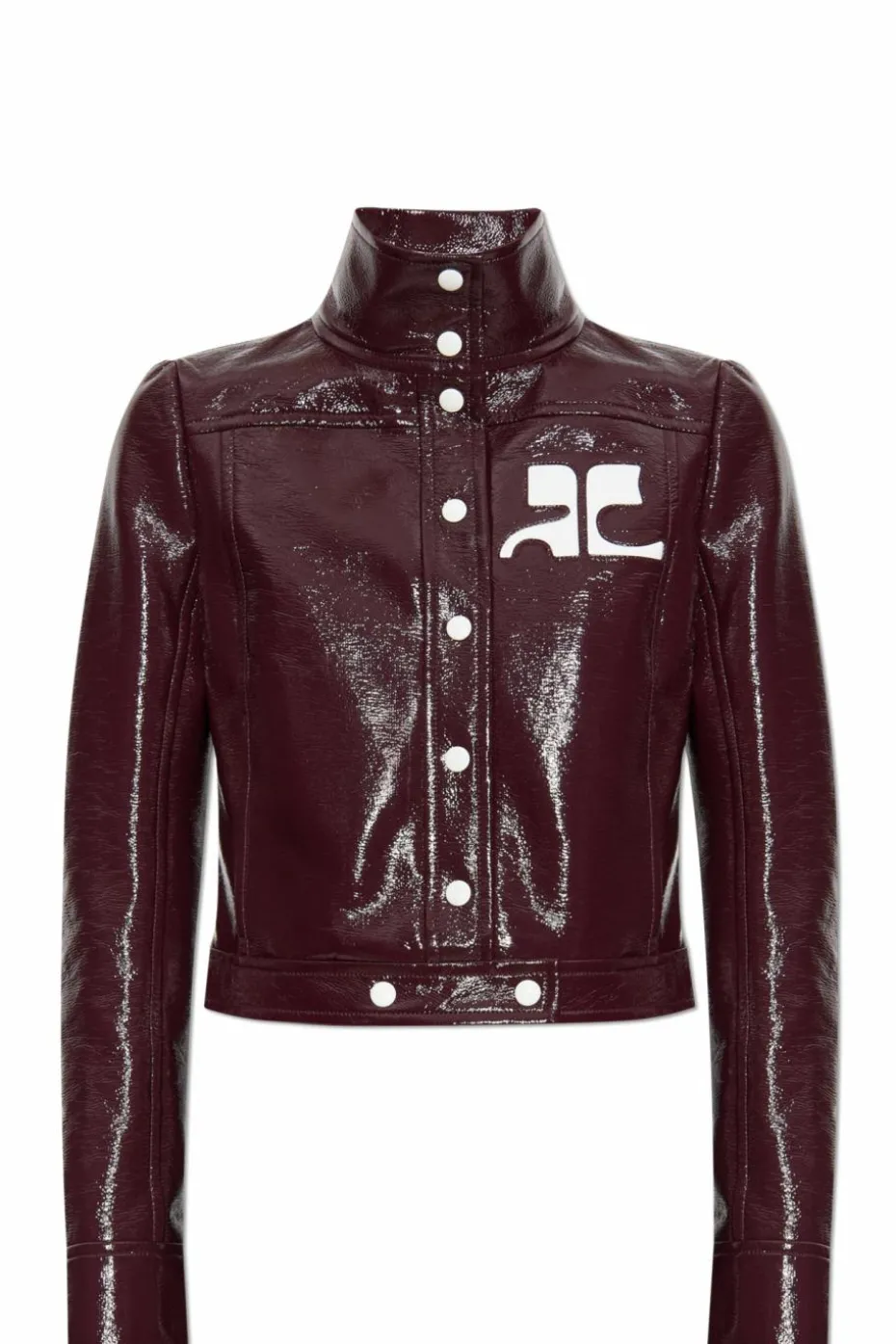 Courrèges BURGUNDY Jacket with logo