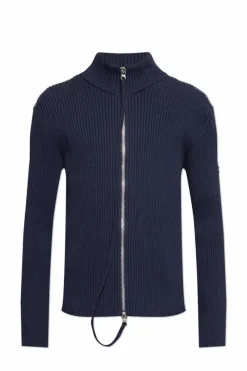 Courrèges NAVY BLUE Zip-up cardigan