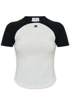 Courrèges WHITE T-shirt with logo