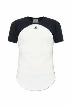 Courrèges WHITE T-shirt with logo
