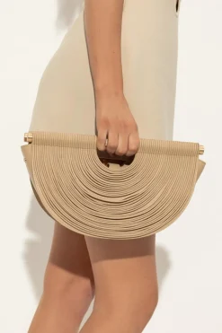 Cult Gaia beige Handbag "Lou Top"