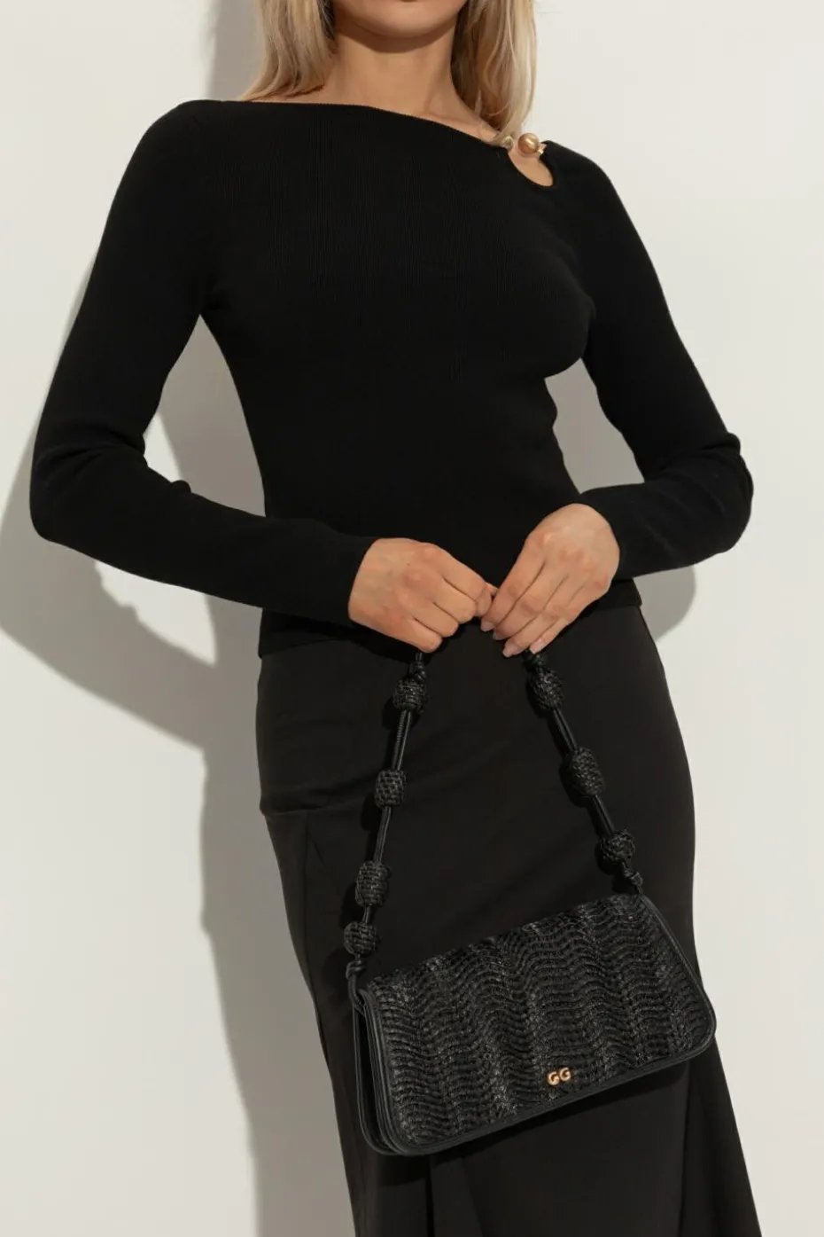 Cult Gaia BLACK Shoulder bag `Sunniva`