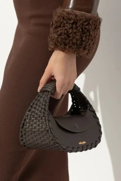 Cult Gaia BROWN Handbag Aiko
